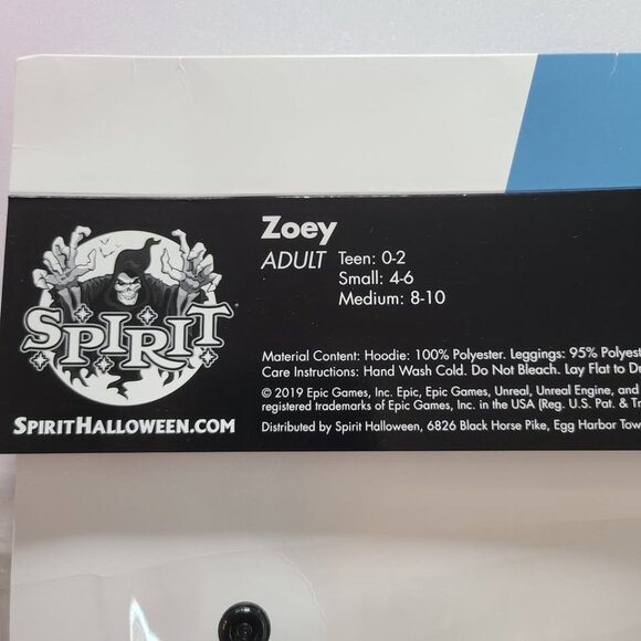 New Spirit Fortnite Zoey Costume Size Adult Teen 0-2 - Picture 6 of 6